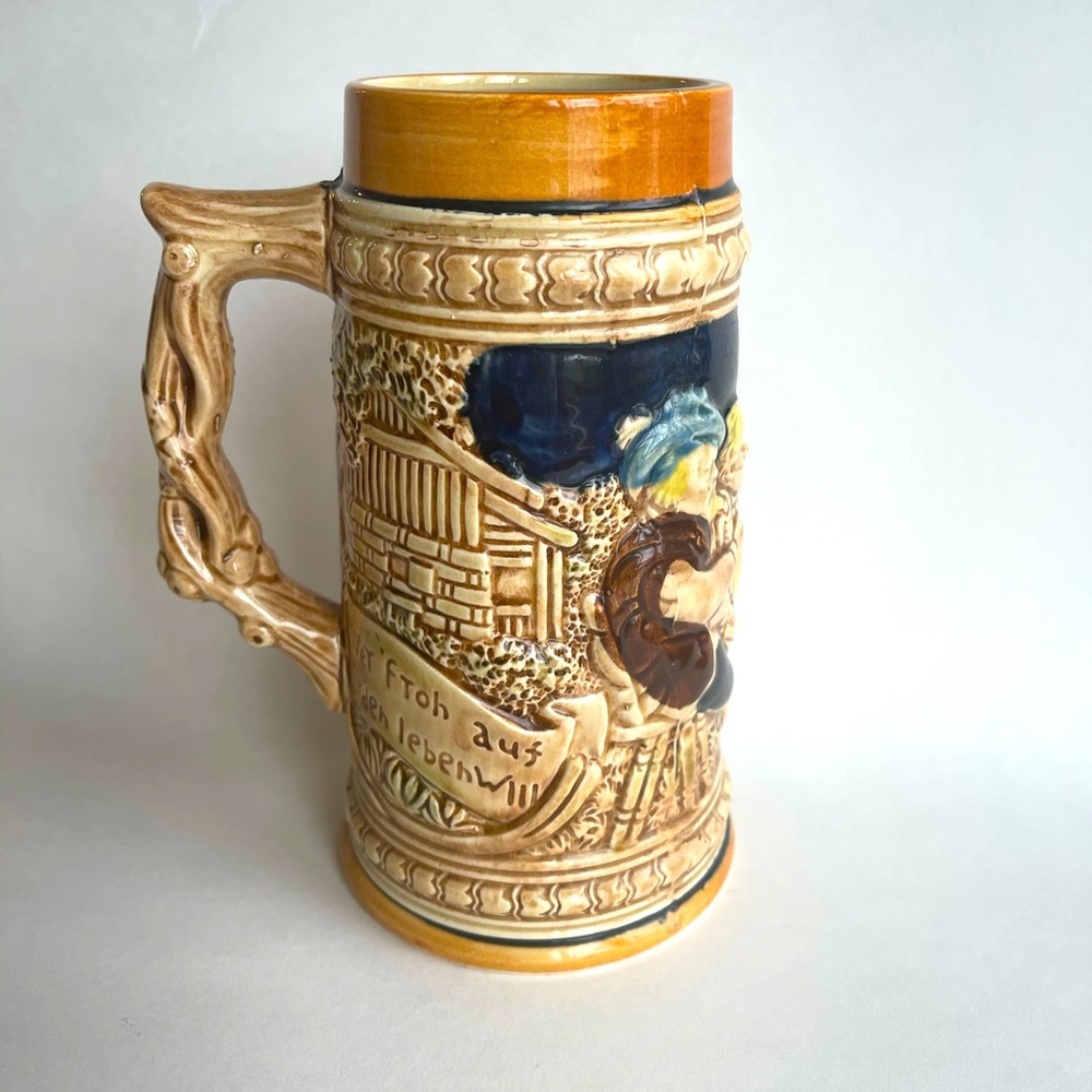 Vintage beer stein mug Japan